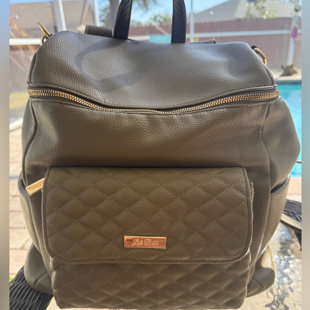Luli Bebe Olive Green Diaper Bag